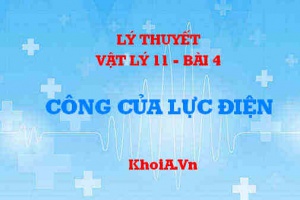 Đặc điểm công của lực điện? Công thức công của lực điện? Thế năng của điện tích q đặt tại điểm M - Vật lý 11 bài 4